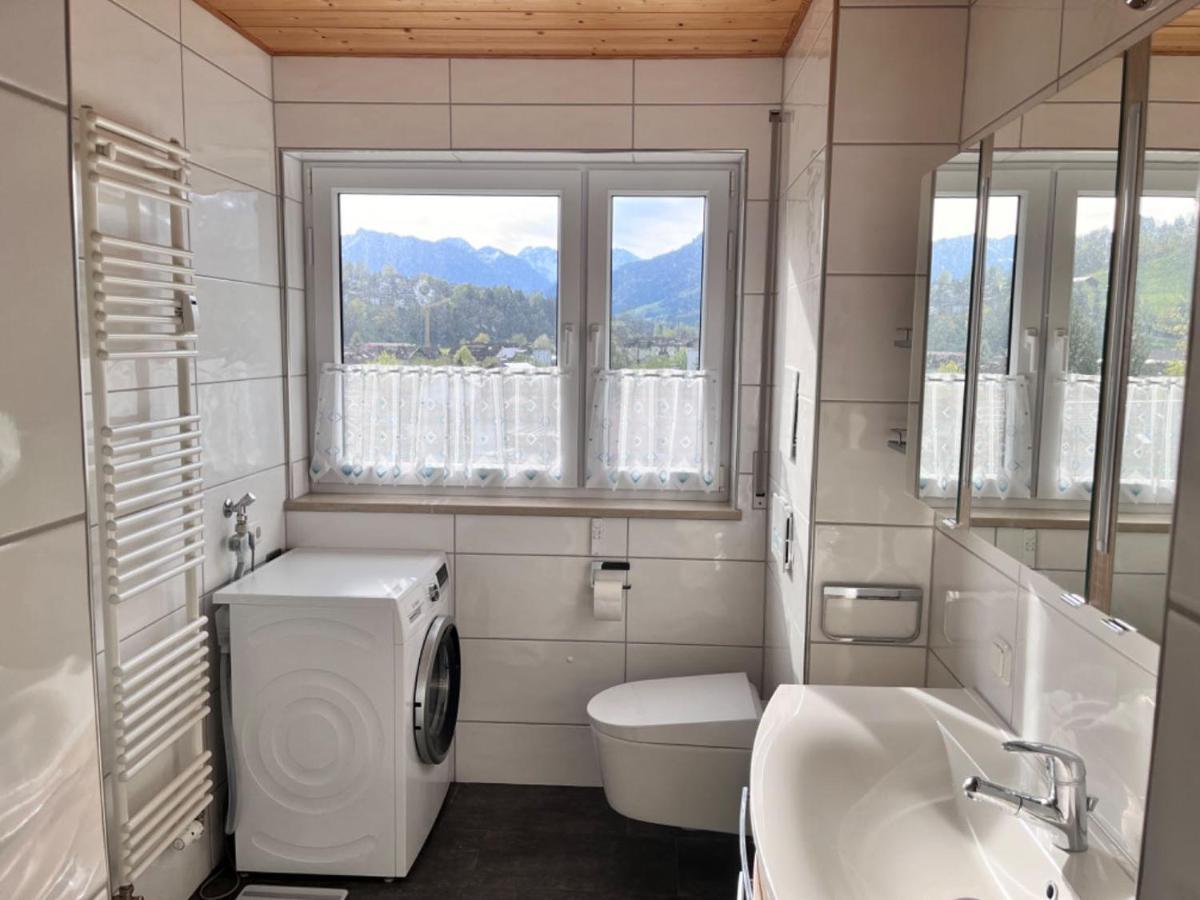 Grosszuegige Wohnung, Bergblick, Vintage Sonthofen Luaran gambar