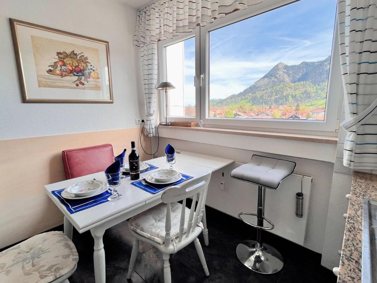 Grosszuegige Wohnung, Bergblick, Vintage Sonthofen Luaran gambar
