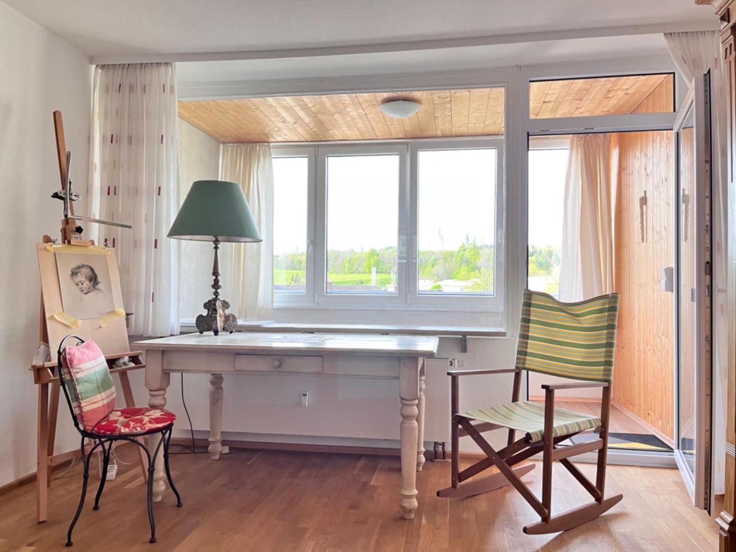Grosszuegige Wohnung, Bergblick, Vintage Sonthofen Luaran gambar